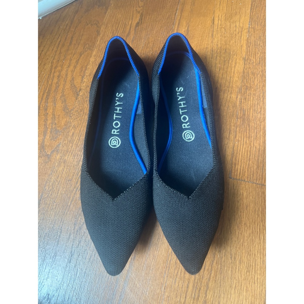 Rothy's The Point Ballet Flats in Black Size 10.5